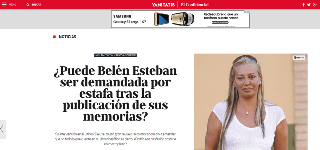 Biografía de Belén Esteban. Revista Vanitatis